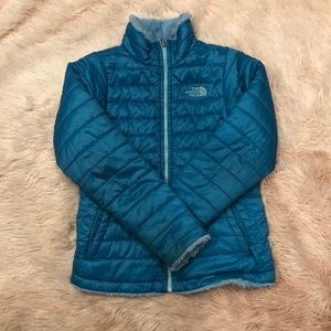 North Face reversible winter jacket for kids.